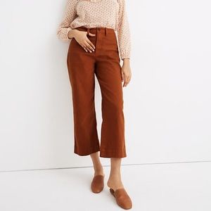 Madewell Petite Curvy Slim Emmett Wide-Leg Crop Pants